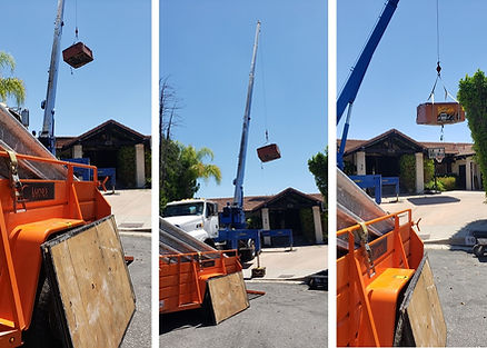 How to move a hot tub with a crane
