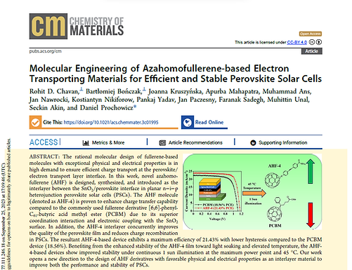 MolecularEngineeringof Azahomofullerene-basedElectronTransportingMaterialsfor Efficientand