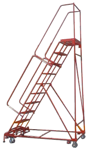 Imagen de escalera industrial rodante marca Multiproductos Industriales