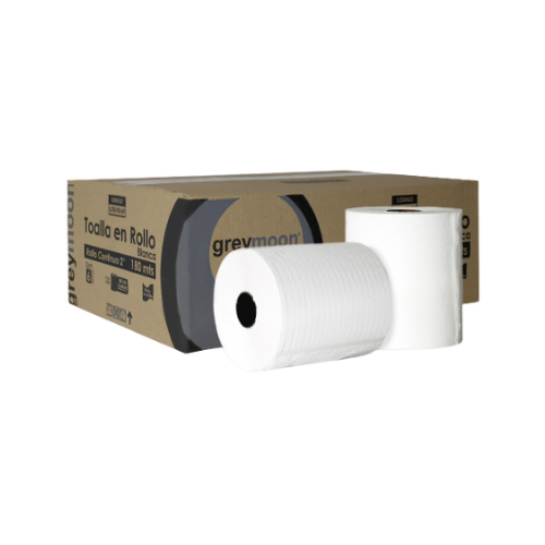 GREYMOON LUTB180 - Toalla en rollo Blanco (caja 6/180)