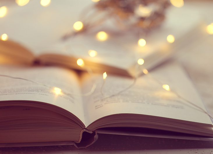 Book with lights