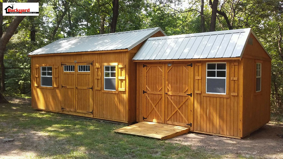 12x20 Carriage House, 10x14 Cottage