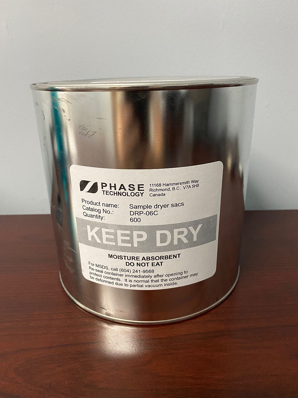 Dryer Sacs, Sample, for Jet Fuel Freeze Point Tests Folio