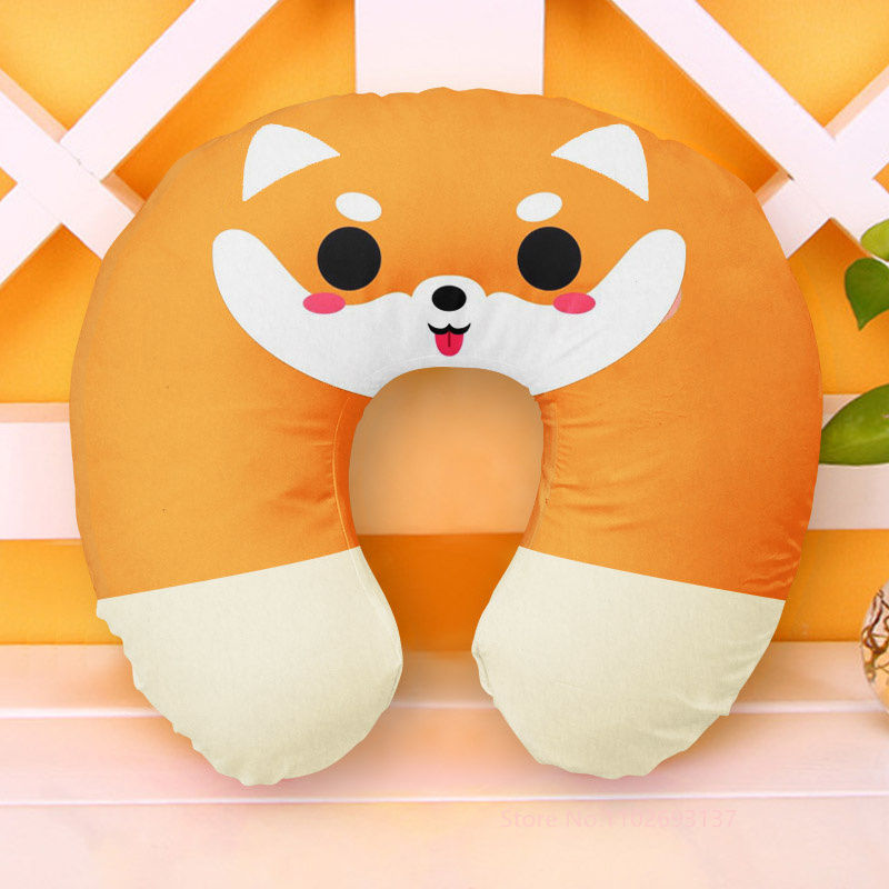 Thumbnail: Cute Cartoon INS Style Travel Neck Pillow U-Shaped Panda Rainbow Cloud Fruit Inf