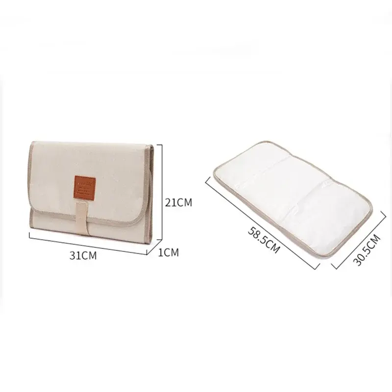 Thumbnail: Nappy Diaper Changing Mat Waterproof Floor Change Play Mat Baby Portable Foldabl