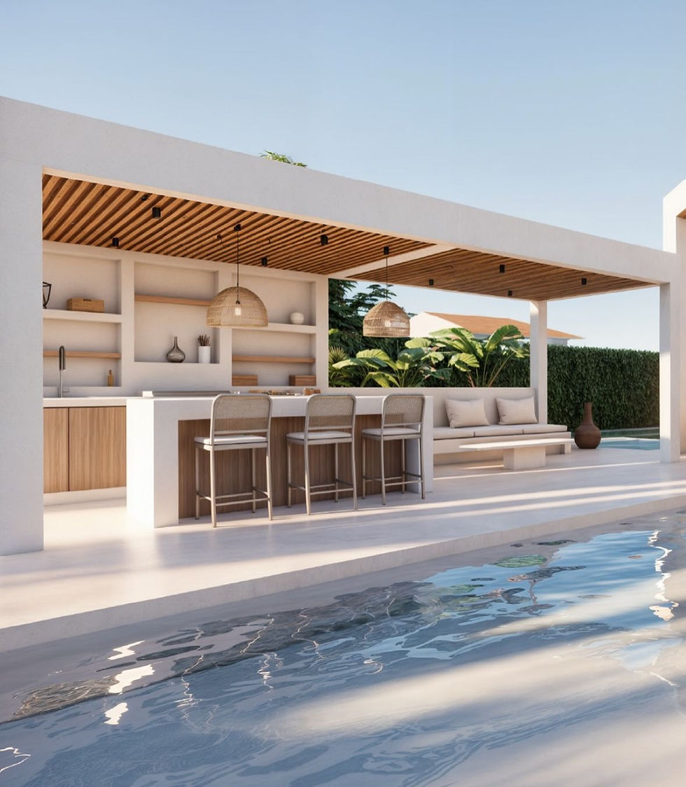 Luxury outdoor entertainment design with fire pit – South Africa