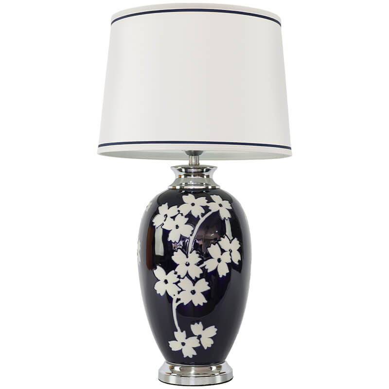 CHEN OLEANDER JAR LAMP/SHADE 75CM