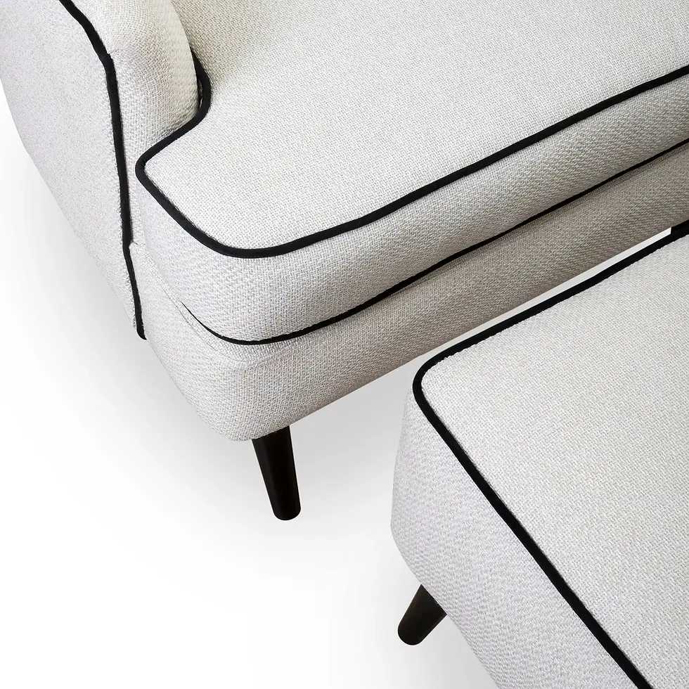 Thumbnail: HAMPTON LOUNGE CHAIR WITH FOOTSTOOL