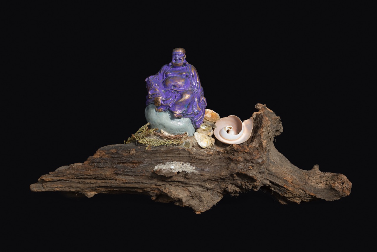 Purple Sitting Buddha
