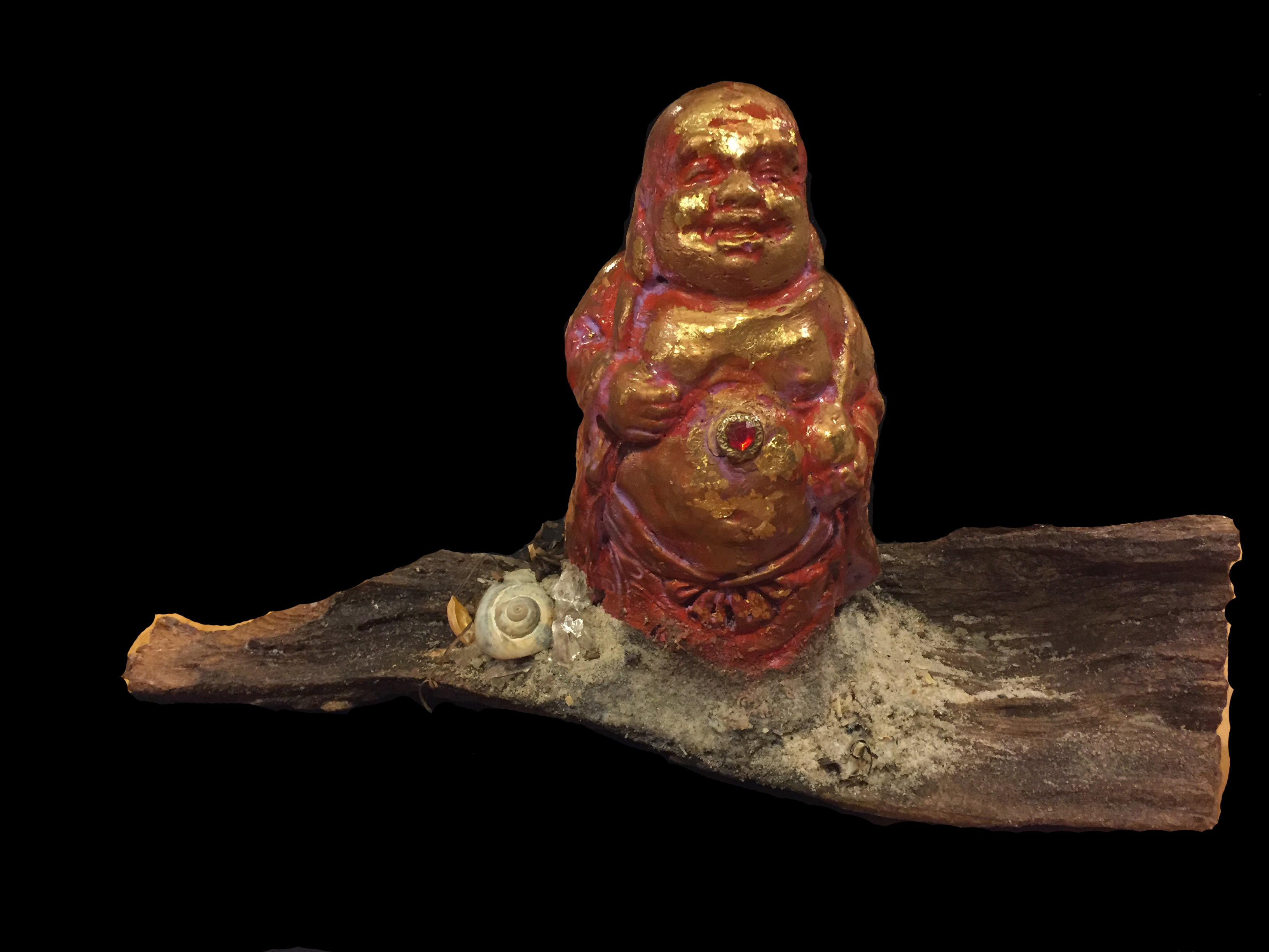 SOLD! Large Red Buddha