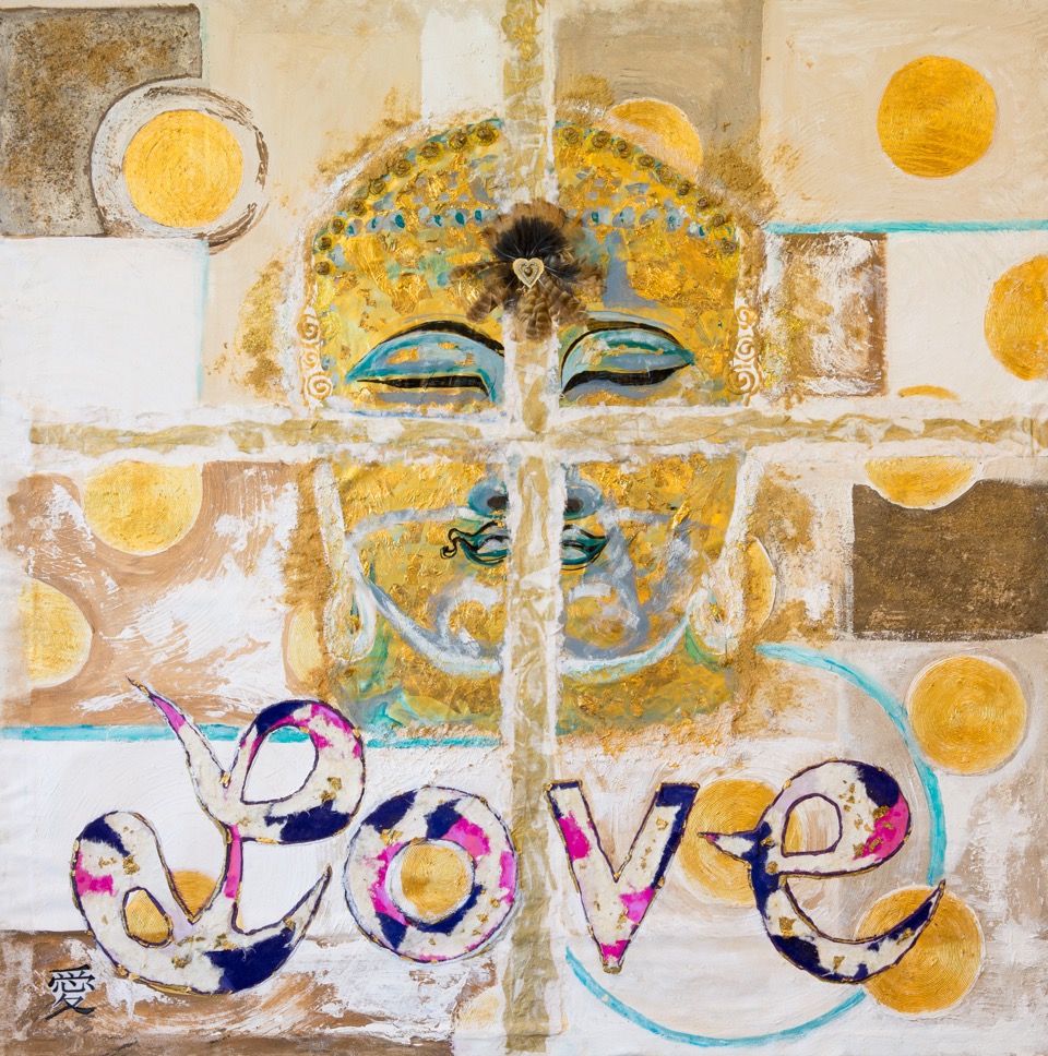 SOLD! Gold Love Buddha