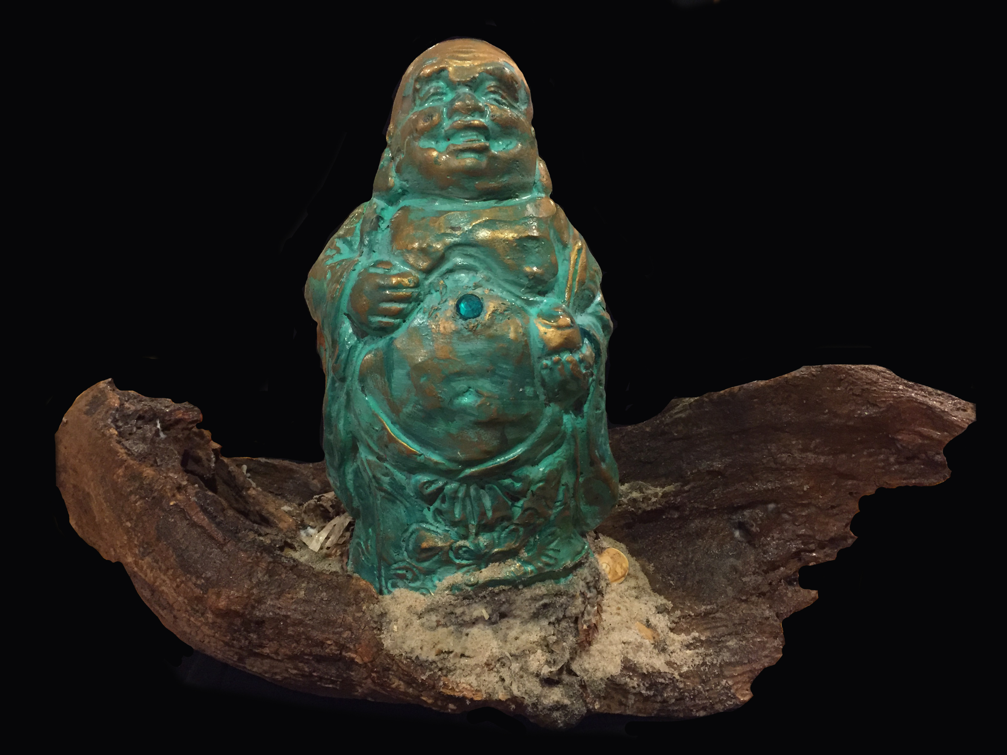 Large Blue Buddha