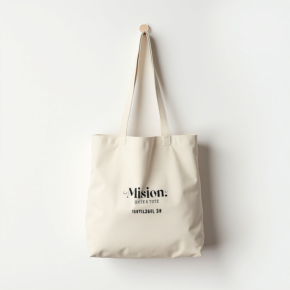 Mission Embroidered Tote