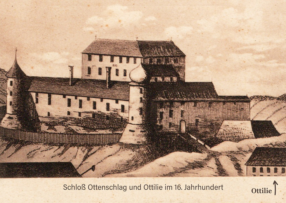 Alte Postkarte Druck 16 JH und Ottilie