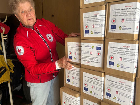 U okviru projekta "Humanitarni paketi GDCK-a Virovitica i partnera" uspješno je preuzet drugi dio paketa A,B,C (Podravka ,Insako,NN)