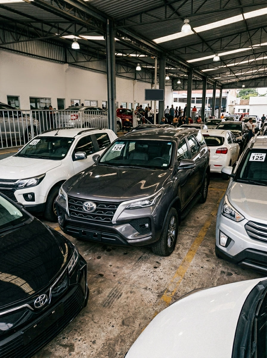 Sim, vale a pena comprar um carro de leilão para usar no dia a dia — desde que você escolha a categoria certa de veículo, leia o laudo com atenção e calcule o custo total antes do arremate. Veículos retomados por financiadoras com menos de cinco anos de fabricação e sem histórico de sinistro grave são a categoria com melhor relação entre desconto, previsibilidade de custo e adequação para uso cotidiano. Na Rubio Leilões, o desconto médio nessa categoria é de 34% sobre a tabela FIPE — economia real que persiste mesmo após comissão, frete e eventuais reparos leves.