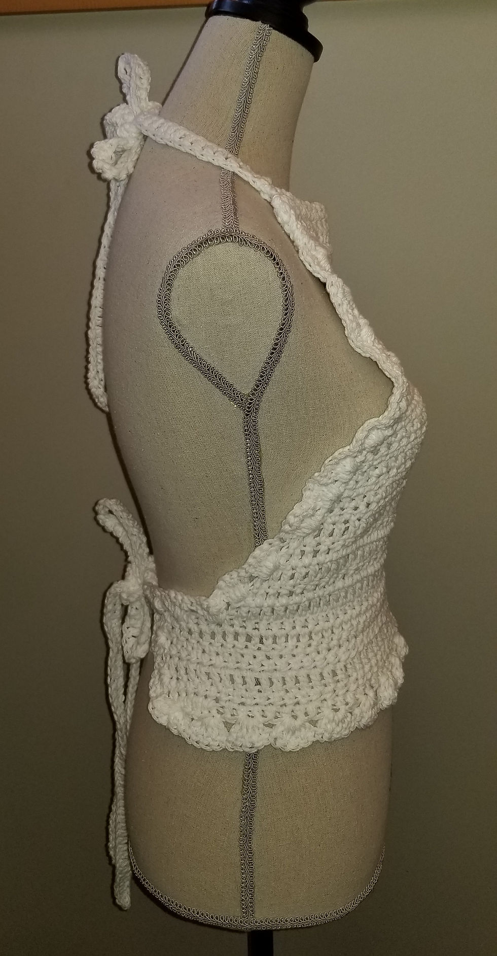 Thumbnail: White Cotton Halter Top