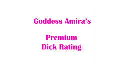 goddess amira premium dick rating