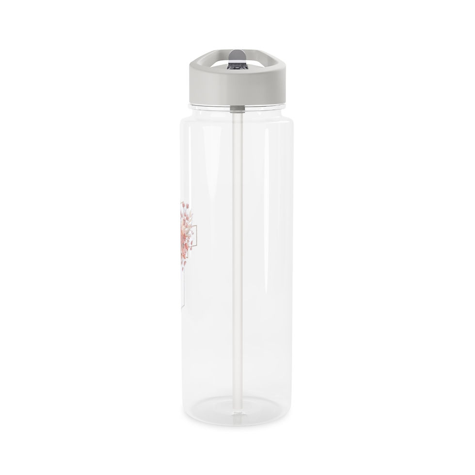 Thumbnail: Tritan Water Bottle, Floral Cross