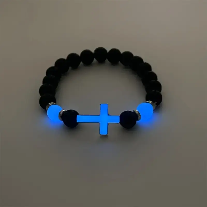 Thumbnail: Glow in the dark cross bracelet