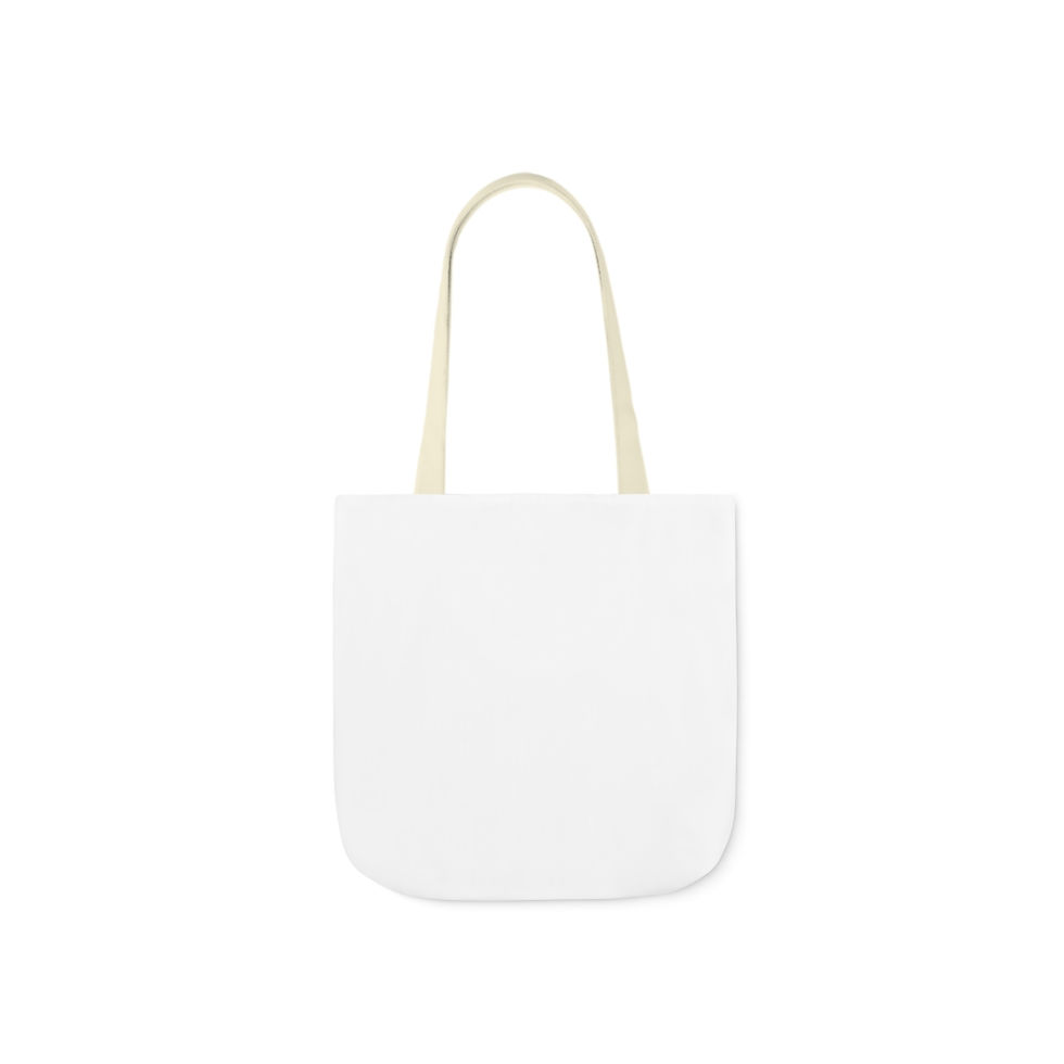 Thumbnail: Canvas Tote Bag, 3-Color Straps, Floral Cross