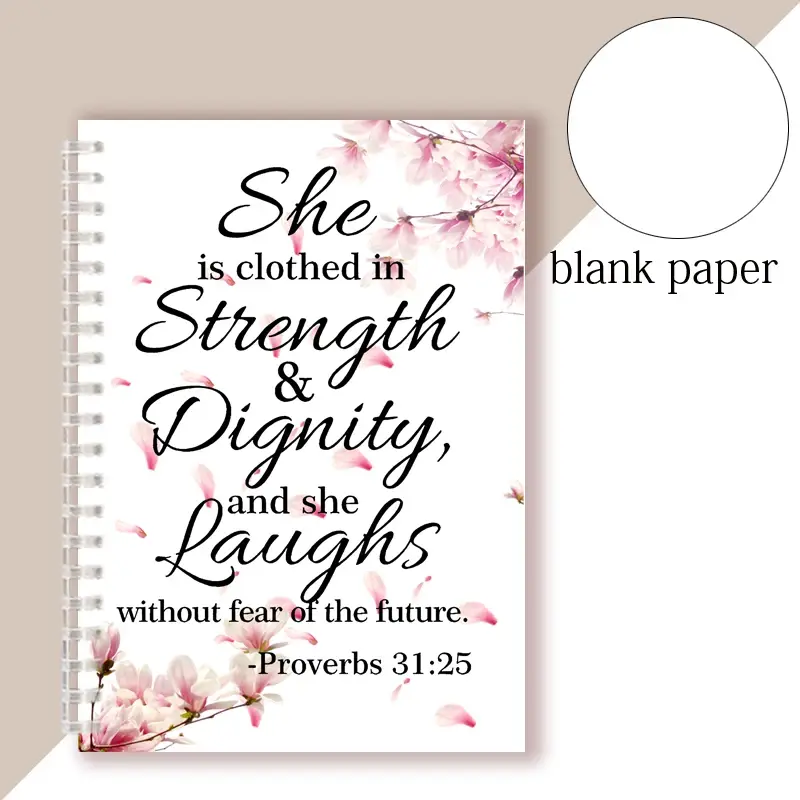 Thumbnail: Proverbs 31:25 She Is Clothed With Strength and Dignity Notebook