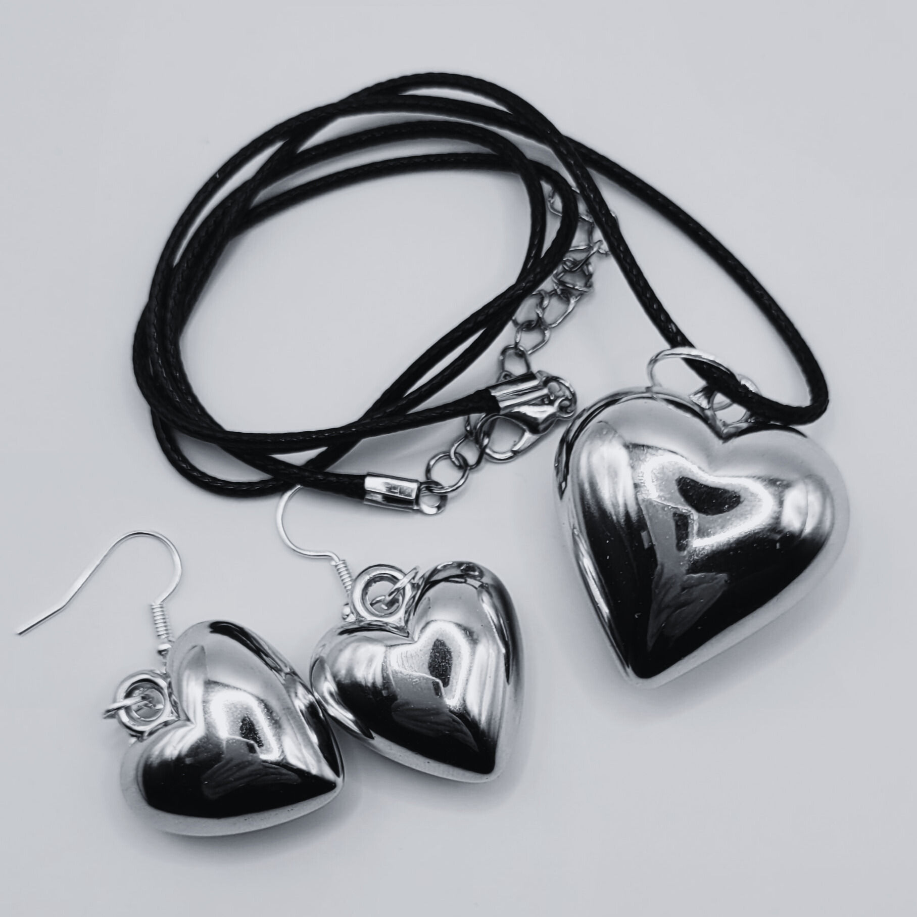 Heart Earrings & Necklace