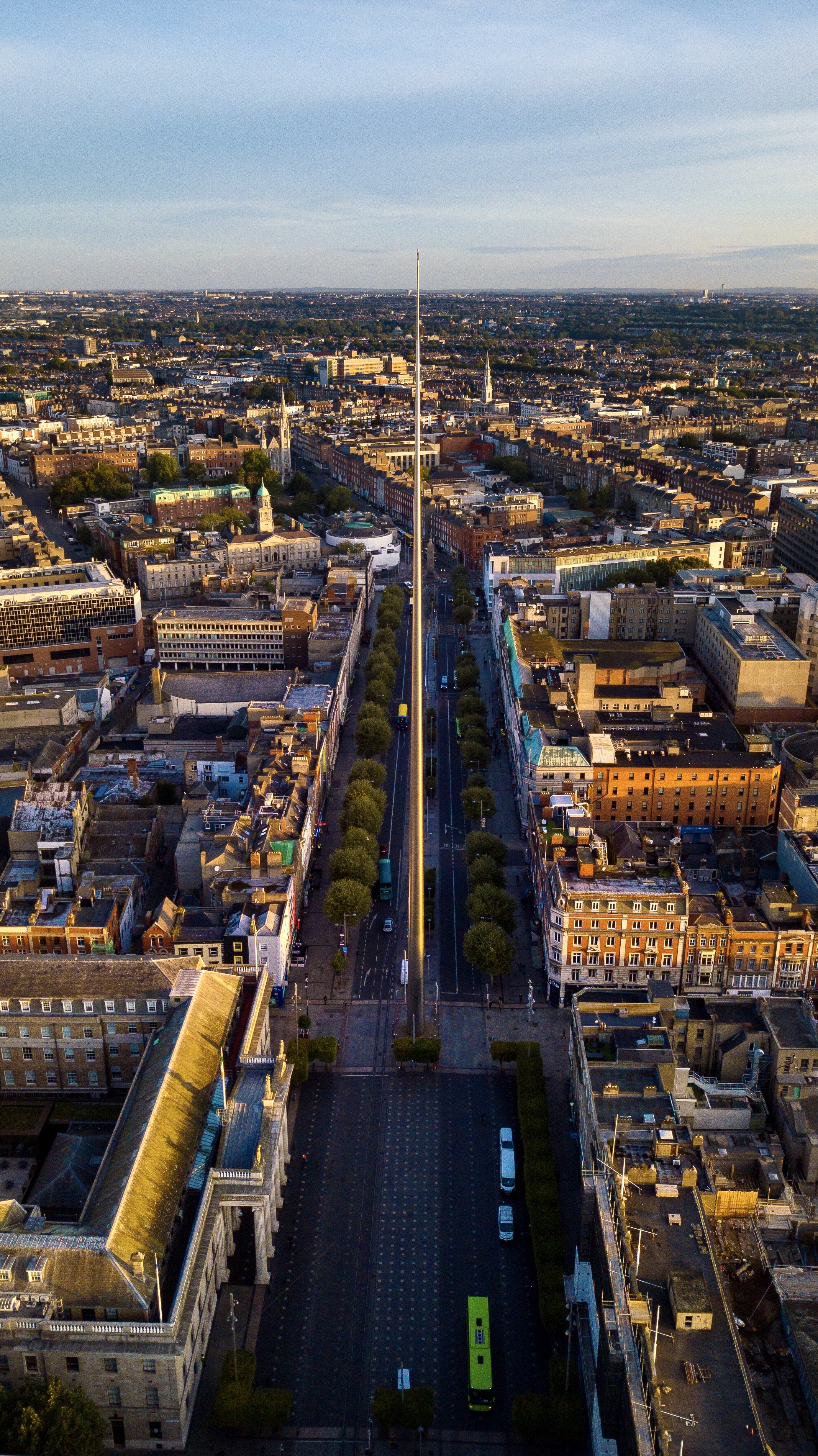 The sunrise over the Spire.