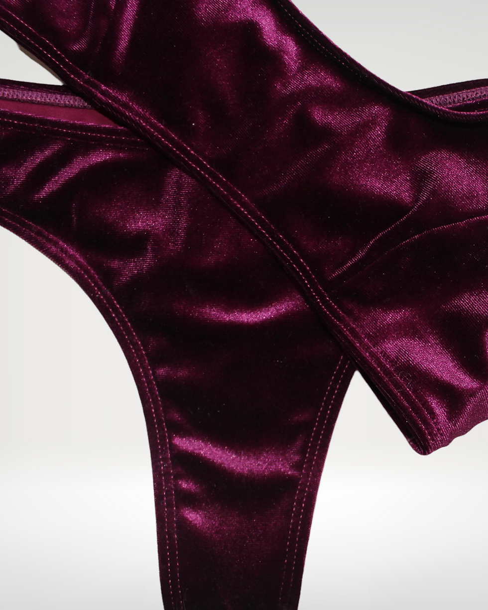 Thumbnail: Burgundy velvet set