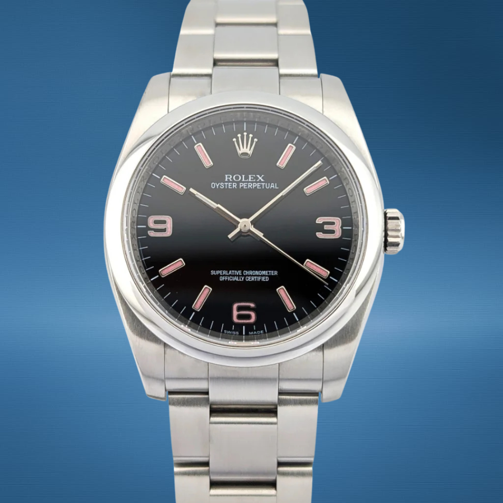 ROLEX OYSTER PERPETUAL 36 36MM STAINLESS STEEL 116000 AUTOMATIC PINK EXPLORER DI
