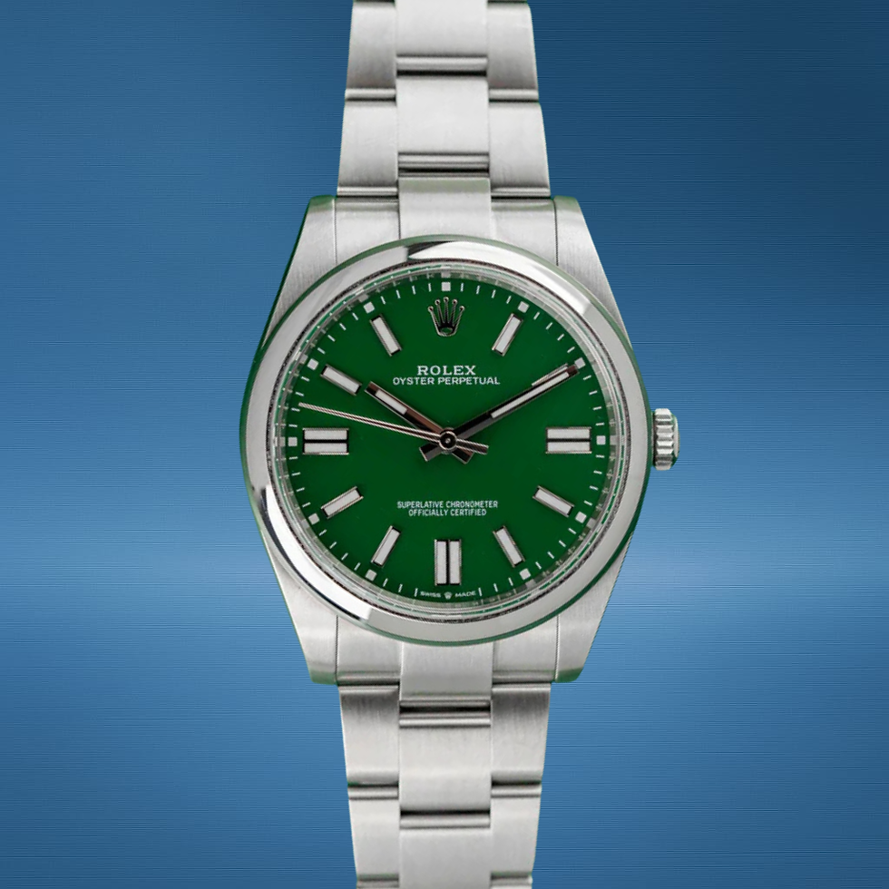 Rolex Oyster Perpetual 41 Green Dial 124300 Stainless Steel 2024 ModelBXP