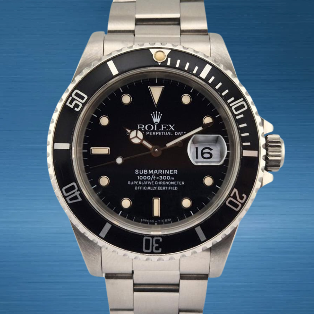 "Rolex 16610 Submariner Date 40mm 1989 L-Serial WXO"