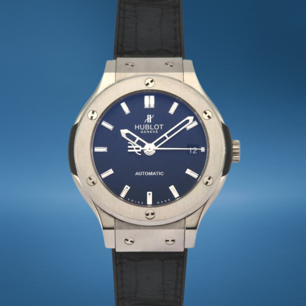 Hublot 565.NX.1170.LR Classic Fusion Titanium Black Dial 38mm 2014 BXP