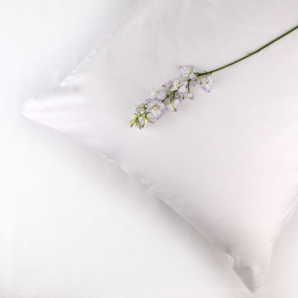 White Standard Pillowcase - LittleLeaf Organic