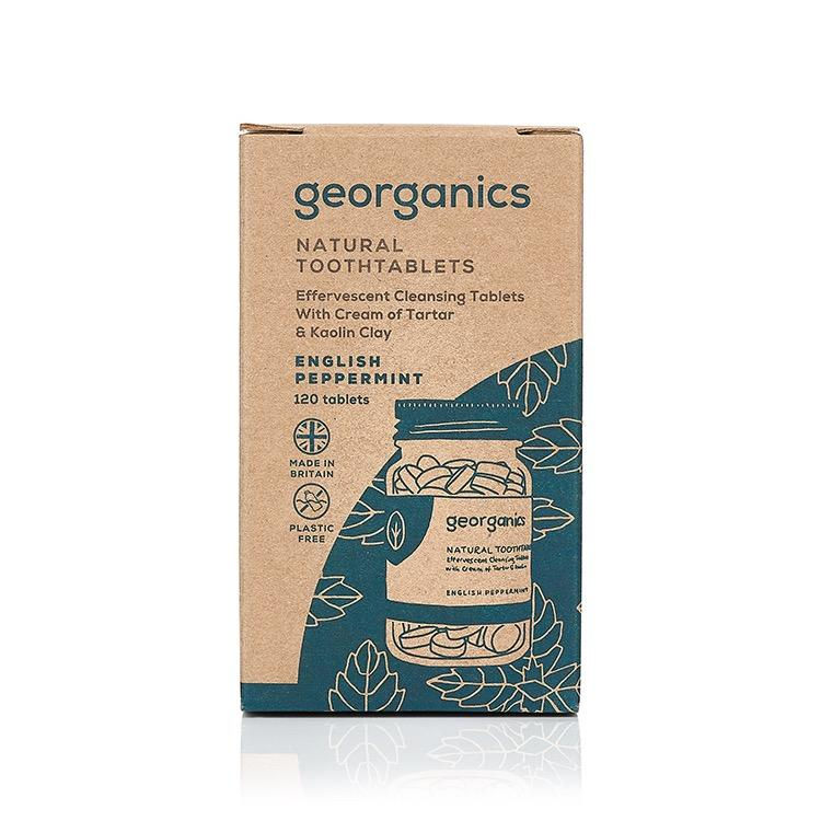 Thumbnail: Toothpaste Tablets English Peppermint x120 - Georganics
