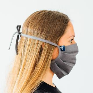 Thumbnail: Linen Face Mask Natural - Helen Round