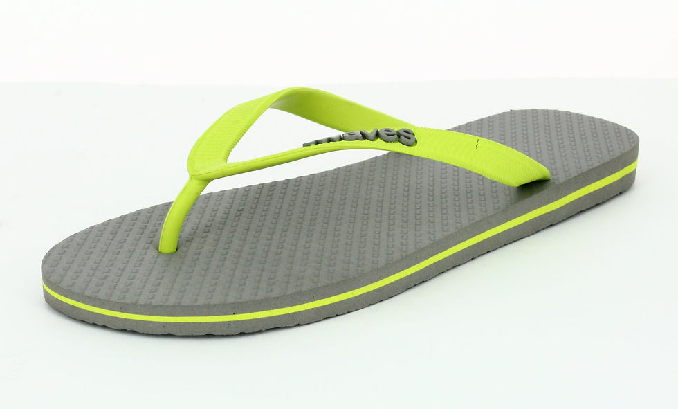 Thumbnail: Plastic Free Flip Flops Men's Lime - Waves UK