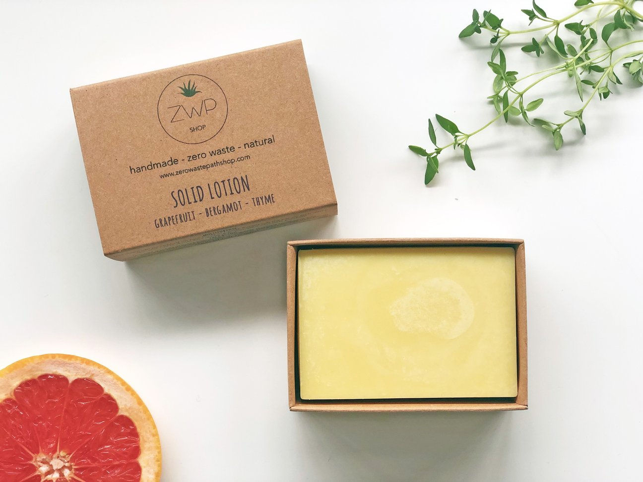 Citrus Solid Lotion 90g - Zero Waste Path