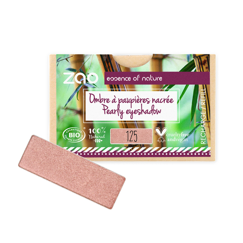Thumbnail: PAPER REFILL Rectangle Pearly Eyeshadow - Zao Makeup