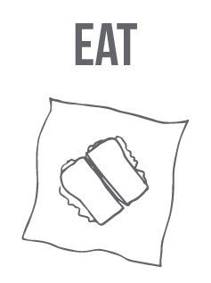 Thumbnail: BeeBeeWraps x2 Sandwich Pack  - Rainbow