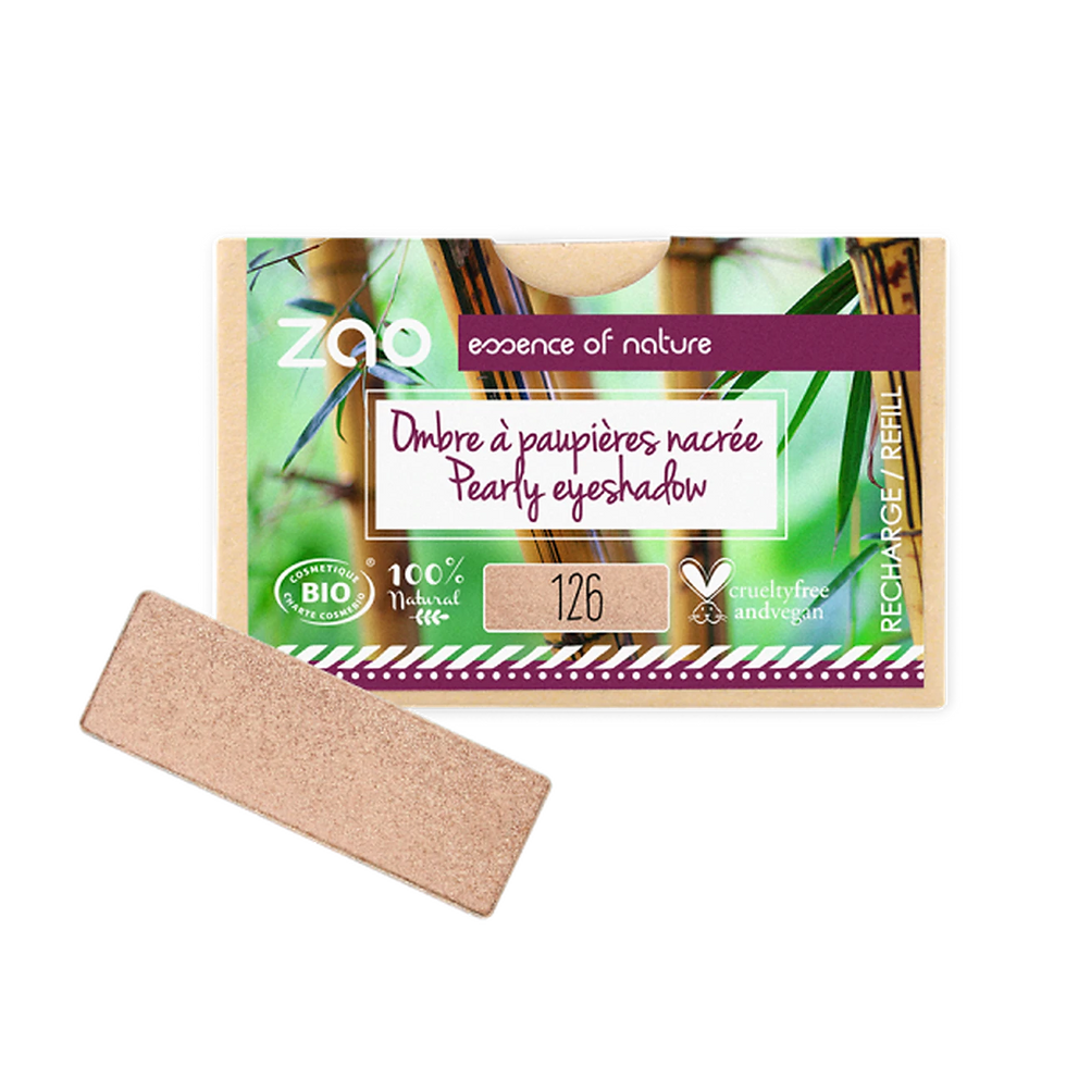 Thumbnail: PAPER REFILL Rectangle Pearly Eyeshadow - Zao Makeup