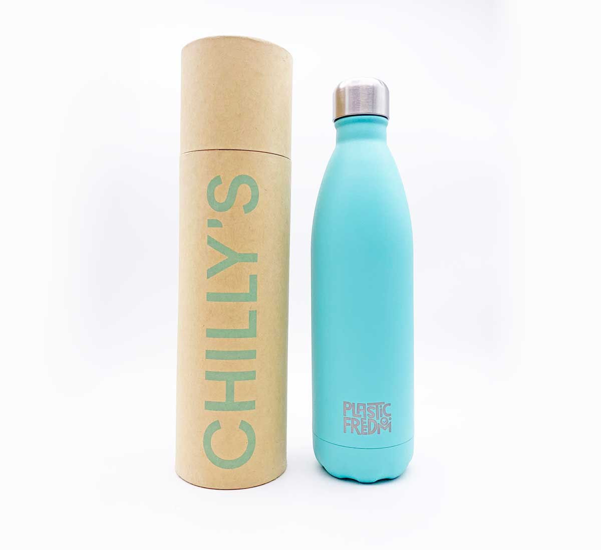Plastic Freedom x Chilly's Bottle Blue - 750ml