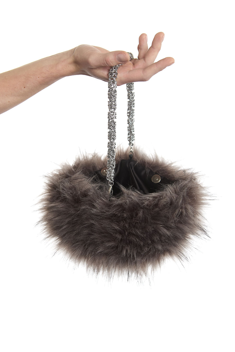 Thumbnail: FERAL FAUX FUR HAT / PURSE