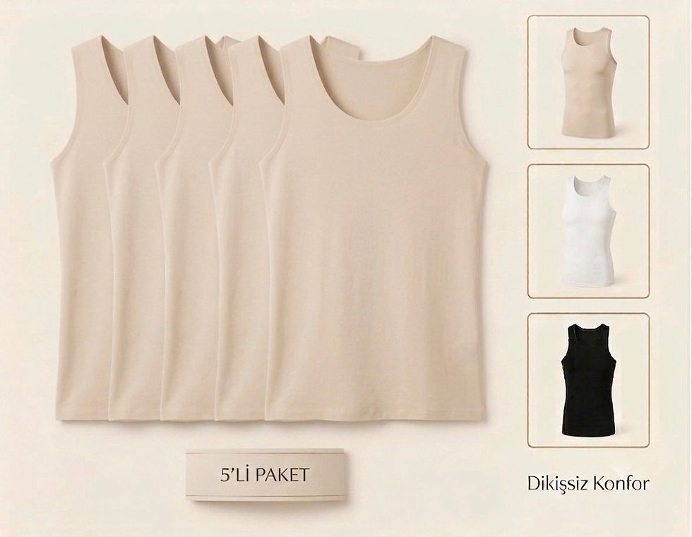 Secret Fit 5li Paket Erkek Atlet