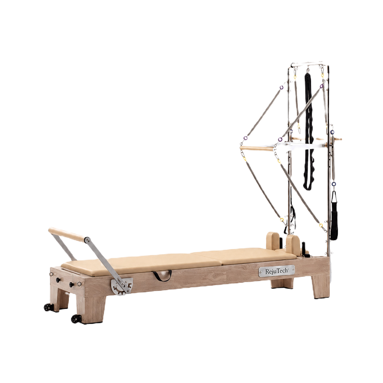 RejuTech Pilates Reformer Oak Half Tower
