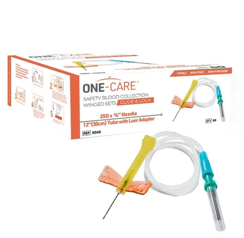 Winged Set GLIDE & LOCK SAFETY BLOOD COLLECTION WINGED SETS | MFI Distribution