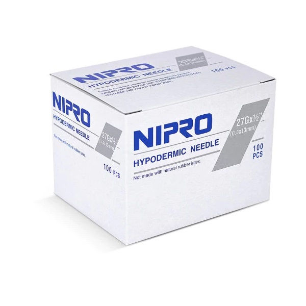 Thumbnail: Hypodermic Needle 27gx1/2" Gray Conventional 1000/Ca