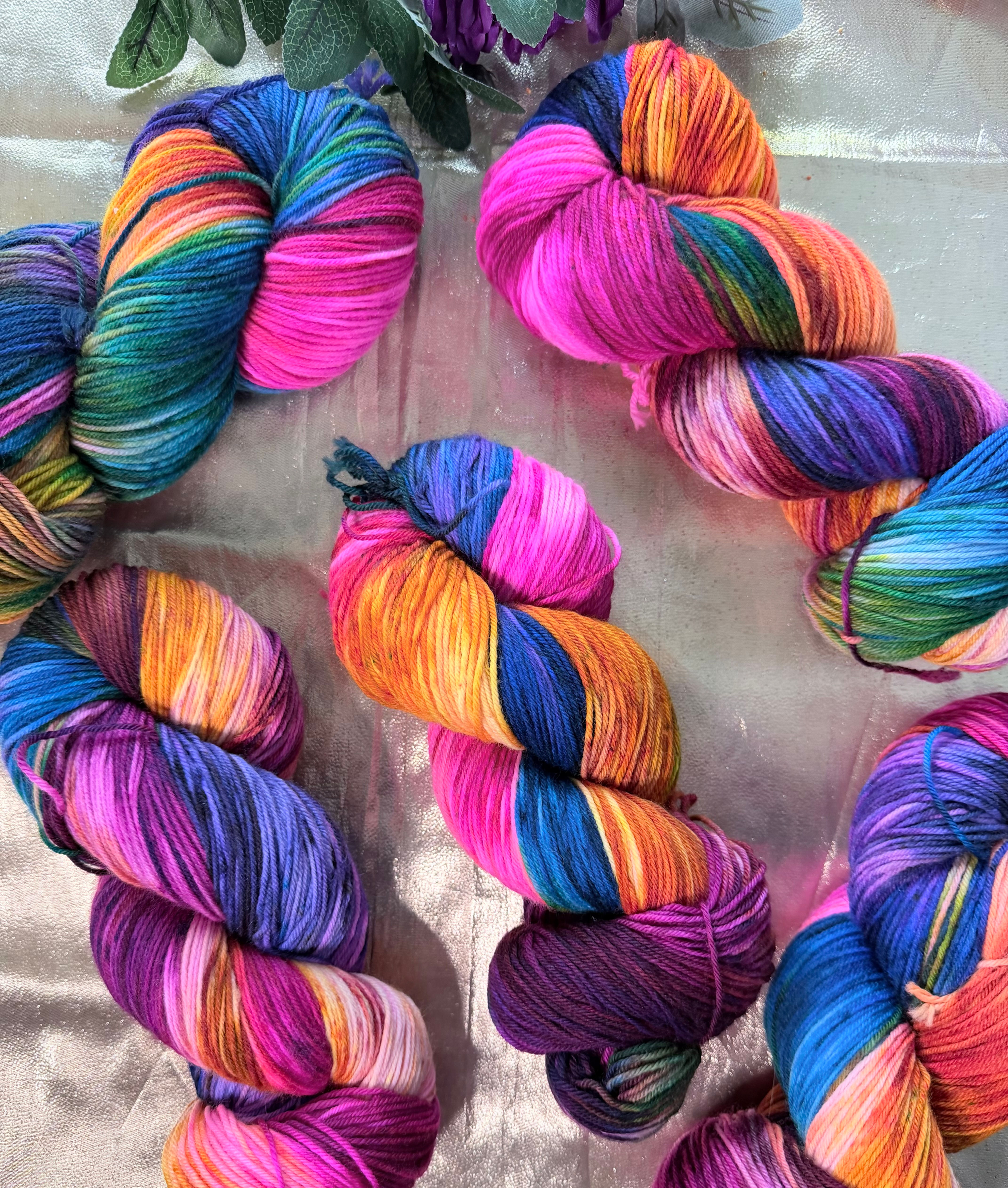 Cottontail Sock, 'Rainbow Sunset'