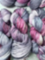 Thumbnail: Cottontail Sock Hand dyed yarn,  'Grief of Purity'