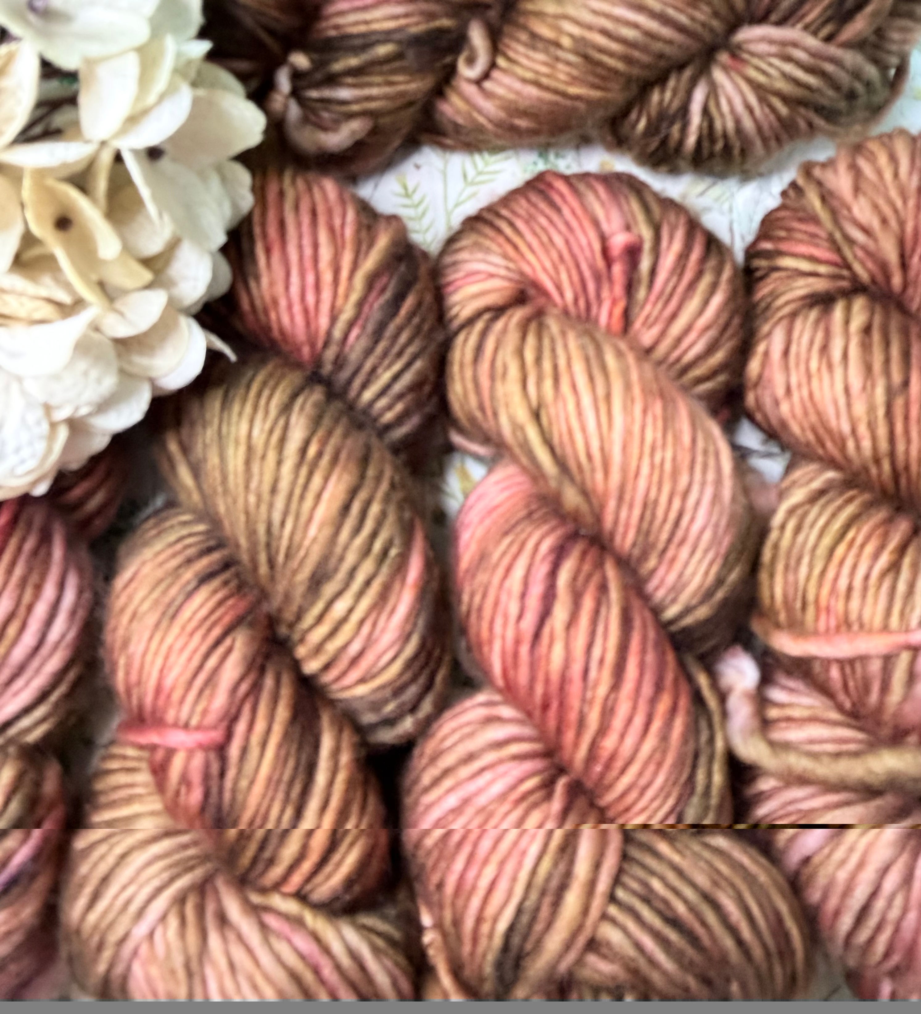 Flopsy Chunky Yarn, 'Copper Ferns'